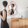 Mirrors 1PC Wall Mirror for Bedroom Bathroom Kawaii Makeup Mirror House Decoration Living Room Decoration Home Decor Wholesale