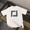 Designerskie męskie i damskie T-shirt klasyczny wzór F-litera drukowane logo okrągła szyja trend modowy