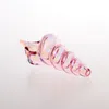 Retail In Stock L11cm Rainbow Pink Color Conch StyleTobacco Smoking Hand Pipe/Smoking Glass Hand Pipe/Custom Glass Tobacco Pipe