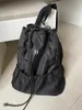 Backpack Grey Nylon Lightweight Duży pojemność Kobiety Kobiety Paski Sznurek Kieszeń szkolnych szkolnych dla dziewcząt