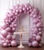 Décoration de fête 100pcs Set 5 pouces clair violet 50pcs ballons de ballon en latex pour l'anniversaire