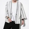 Abbigliamento etnico oversize 3xl-5xl giapponese kimono cardigan yukata primavera estate sciolta giacca da camicia a mezza manica retrò abiti da samurai retrò