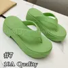 10a kvalitet mode kvinnors plattform glider tofflor strand sandaler flip flops för sommaren