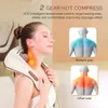 Neck sans fil et pétrignage à pétrole Massage Oreiller électrique et masseur arrière Masseur cervical Body Body relaxant Châle de massage 240408