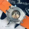 Piquet Audemar Audemar Luxury Watch для мужчин Чистые механические часы JHQ6 5OSB Boutique S календарь резиновый ремешок спортивный тренд Швейцарский бренд спортивные нарушения.