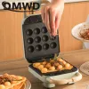 Elettrodomestici DMWD Multifunzione per la colazione Multifunzione Magranding Electric Waffle Donuts Balls Octopus Balls Taiyaki Maglie di cibo leggero 5 piastre