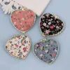 Mirrors 1pc Mini Makeup Compact Pocket Floral Mirror Portable Two-side Folding Make Up Mirror Women Vintage Cosmetic Mirrors for Gift