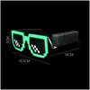 Party Favor Wireless Led Light Up Glasses Pixel Sunglasses Favors Glow In The Dark Neon For Rave Halloween Drop Delivery Home Garden F Otlro