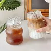 Gobelets 4 / 6pcs INS Glass tasse thermure résistante à la chaleur gobelet gobelet