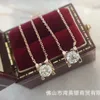 Collar de toro de diamante de la marca de diseñador Carter Single Diamond con un juego de oro de 18 km, una garra, una cadena colgante octogonal de garra I018