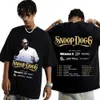 Camisetas para hombres 2024 Venta caliente Rapper Snoop Dogg THOCHA GRAFÍTA Men Hip Hop Fashion Style THISH THIRY Men de verano Camiseta de gran tamaño Streetwearl2425