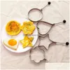Narzędzia stali nierdzewne stalowe owoce smażone jajka do jajka naleśnik i dekoracja kształtu gadżety kuchenne RRA11820 DROP HOM Dhqae