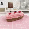 Sac à stylo à gâteau cerise en peluche mignon