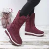 Boots Femme Hiver Ankle Snow épais semes chaussures Fashion Women's Botas Mujer Mid