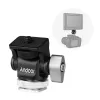 الملحقات Andoer Mini Monitor Mount Tripod Head Adapter أحذية باردة 1/4 بوصة لتثبيت كاميرا مراقبة ميكروفون مصباح LED