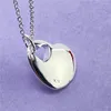 Anhänger Saiye 925 Sterling Silber Sod Heart Glatte Anhänger Halskette Kette für Frau Mann Hochzeit Verlobungsfeier Charme Schmuck Schmuck