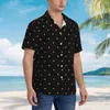 Mäns casual skjortor guld dot strand skjorta vintage polka prickar hawaii män eleganta blusar korta ärmar gata stil designkläder