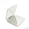 Mirrors 1pc Portable Women Stainless Steel Makeup Mirror Hand Pocket Folded-Side Cosmetic Make Up Mirror Small Various Shapes