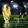 Trophée européen du football en résine Gold Cadeau de football mondial Mascot Mascot Home Office Decoration Crafts