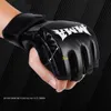 Équipement de protection des gants de boxe de 3 cm d'épaisseur Sac de boxe demi-doigt Taekwondo et gants de boxe thaïlandais équipement de formation professionnelle 240424