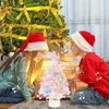Figurines décoratines Christmas Music Light Box extérieur mini décor de bureau d'arbre 360 Rotation Colours Couleurs de bureau Toys pour chambre à coucher