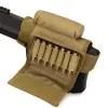 Holsters Adjustable Tactical Butt Stock Rifle Cheek Rest Pouch Bullet Holder Nylon Riser Pad Ammo Cartridges Bag For . 300. 308 Winmag