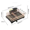 Cuisine Storage Home Aluminium Plat Drying Rack Apartment Bowl Table Vole de table Daining Organizer Dishes Holder Stand