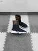 클래식 키즈 신발 편직 디자인 베이비 스니커즈 크기 26-35 포함 골판지 상자 고품질 레터 인쇄 소년 발목 부츠 24APRIL