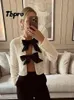 Fashion Sequins Bowknot Lace Up Claid Coats Femmes Sexy Sexe Long Manche Glitter Cardigan manteau Elegant Female Party Club Outorwear 240424