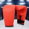 Schutzausrüstung Elastische Boxhandschuhe PU Leder Muay Thai Sanda Handschuhe tragen resistente Stempeltrainingshandschuhe Erwachsene und Kinder Sportgeräte 240424