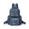 Schooltassen Practical Pu Leather Travel Backack Bag Functionele borst Schouderpakket Handtas met aanpasriem K3KF