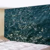 輝く海のタペストリーの風景壁ぶら下げ布ベッドルーム壁飾り部屋の装飾屋外ピクニックマットビーチシート240409