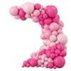 Party Decoration Macaron Pink Balon Garland Arch Kit Mariage Anniversaire Kids Girl Globos Gold Confetti Latex Ballon Baby Shower