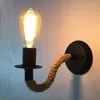 Lampa ścienna American Retro Industrial Black Base Linia Korytarza Korytarza Osobowość Sypialnia Łazienka