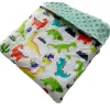 sets Personalized Baby Blankets Boy Elephant Blankets Cheap Fleece Minky Blankets Soft Toddler Kids Plush Throw Giraffe Crib Bedding