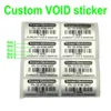 500pcs Custom Print Tamper Proof Evidence Warranty VOID Label Sticker Serial NO. Seals Can Do French Russian Spanish Language 240418