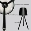 Night Lights Tripod Table Lamp LED Desk With Acrylic Lampshade Touch Control 5200mAh Battery Portable Stepless Dimming Light