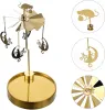 Candles Valentine's Day Gift Round Tray Rotating Candlestick Xmas Snowflake Carousel Spinning HeartTea Light Candle Holder Walking Light