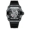 Nieuwe Onola Fashion Waterdichte kwarts Herenhorloge Silicone Tape Sports Men's Watch