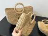 Designer Handtassen Hoogwaardige handgemaakte Tote Summer Beach Tassen Women geweven Shell Bags Ladies Messenger Tote Damesstro koppelingszak