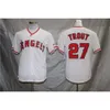 Koszulki baseballowe Jersey Angels Los Angeles Haftowana edycja fanów Elite