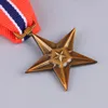 Brooches American Chemendation Star Bronze Military Medal Imitation Mememorative