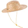 Berets Kids Straw Hat Beach Sun Cap Outdoor Protection Handicraft Summer Party Farmer Costume Hats