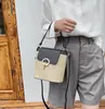 Bolsas de ombro 2024 feminino retro elegante feminina palha casual bolsa simples moda moda de verão férias de férias de férias de férias tecidas