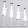 5Pcs/Lot 10ml 20ml 30ml Empty Plastic Nasal Spray Bottles Pump Sprayer Mist Nose Spray Refillable Bottle