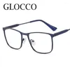 Occhiali da sole Light Light Clear Lens Anti-Blue Readings Himes Vision Care di alta qualità Eyewear Anti-Faague Gold Metal Square