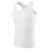 Men's Tank Tops T-Shirt Vest Men Polyester Sleeveless Summer Undershir Underwear White Black Breathable Brand