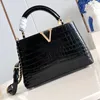 fashion Handle Women Designer bag Shoulder Bags Capucines BB mini black crocodile Totes Crossbody Bag Aurillon Leather Handbags Woman Luxury Purses Handbag