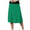 Spurts Side for Cars Universal Women's Solid, lekki Flare Midi Pull On Closure Spirt S XXL Pencil