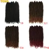 TOMO bombe torsion Crochet cheveux synthétiques 16 racines printemps torsion pré bouclé Crochet tresses cheveux Passion torsion pour les femmes 240424